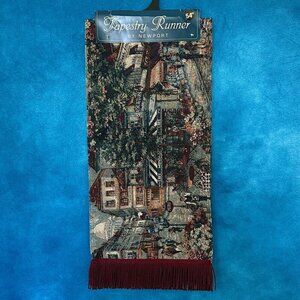 Rue de Paris Tapestry Table Runner,  54" x 12", NWT